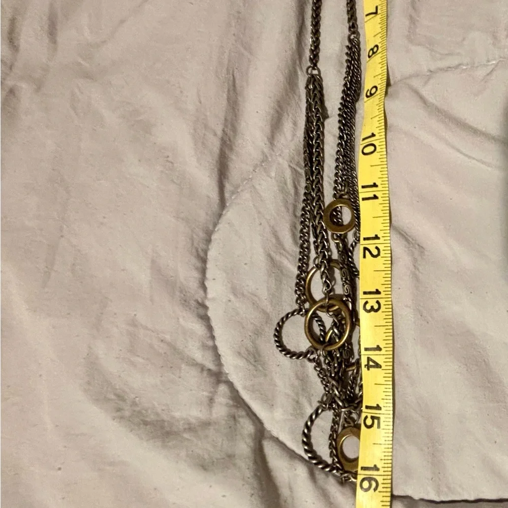 Vintage Park Lane unique multi layered circle link Necklace - Picture 10 of 12